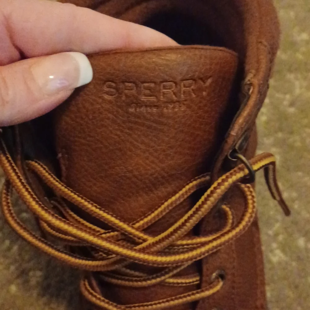 Sperry Top Sider Waterproof Duck Boot Olive and Tan